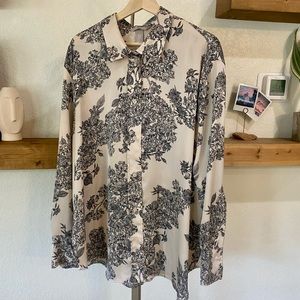Floral oversized blouse xl